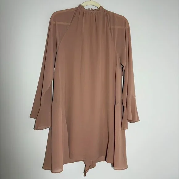 Open Edit Ruffle Chiffon Shift Dress – Small (NWT) - Picture 4 of 14